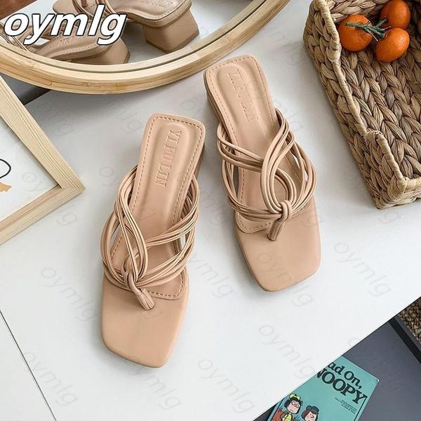 women's shoes slippers outdoor 2021 summer fashion thin belt combination thick heel sandals middle, Black 
women's shoes slippers outdoor 2021 summer fashion thin belt combination thick heel sandals middle, Black