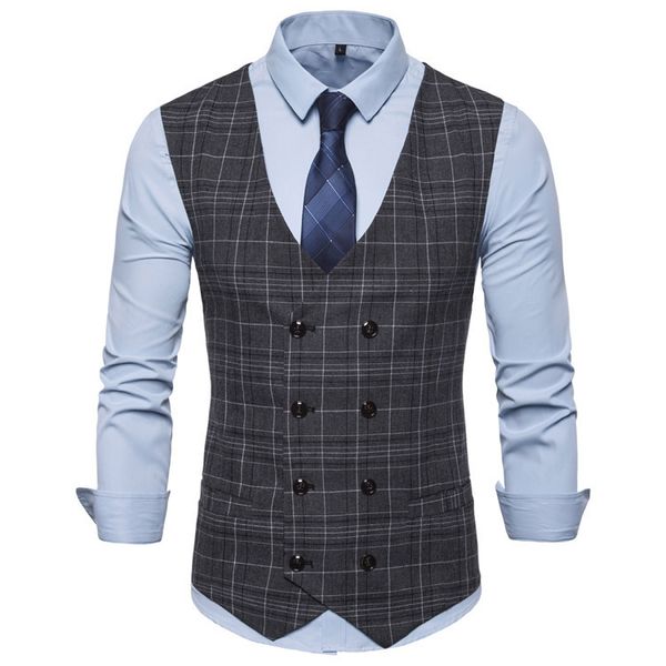 fashion vest 2021 style four seasons men's leisure youth v-neck double breasted, Black;white
fashion vest 2021 style four seasons men's leisure youth v-neck double breasted, Black;white