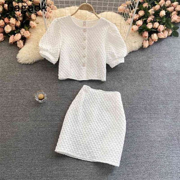 women two piece set summer office lady solid simple chic fashion outfits o-neck short + mini bodycon skirts 210531, White
women two piece set summer office lady solid simple chic fashion outfits o-neck short + mini bodycon skirts 210531, White