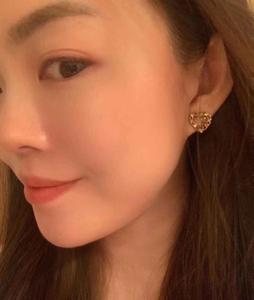 2021 fashion style heart shape stud earring with color diamonds for women engagment jewelry gift have box stamp ps3514, Golden
2021 fashion style heart shape stud earring with color diamonds for women engagment jewelry gift have box stamp ps3514, Golden