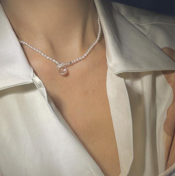 chains twor spring and summer original handmade natural small pearl necklace clavicle chain exquisite retro twin, Silver
chains twor spring and summer original handmade natural small pearl necklace clavicle chain exquisite retro twin, Silver