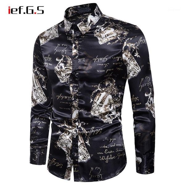 men shirt casual long sleeve floral print fashion shirts dress letter overshirt streetwear camisa masculina, White;black
men shirt casual long sleeve floral print fashion shirts dress letter overshirt streetwear camisa masculina, White;black