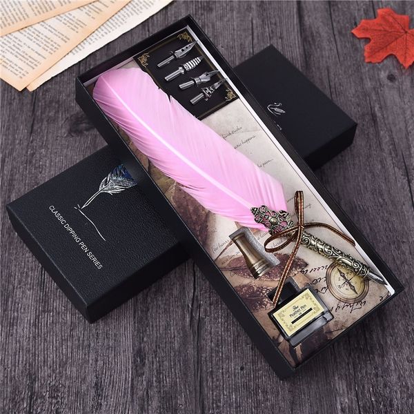 pvd korean japanese style feather gift set fountain pens advertisement gift feather pen can be given away writing brush writing brush
pvd korean japanese style feather gift set fountain pens advertisement gift feather pen can be given away writing brush writing brush