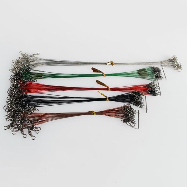 braid line 10pcs 12cm-28cm anti bite steel lead core leash fishing wire leader with swivel accessory
braid line 10pcs 12cm-28cm anti bite steel lead core leash fishing wire leader with swivel accessory
