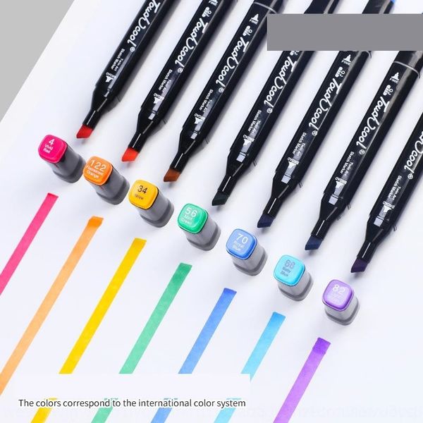 7Ec touch double head alcohol oil marker pens set 40 60 color 80 painting painting color marker, Black;red
7Ec touch double head alcohol oil marker pens set 40 60 color 80 painting painting color marker, Black;red