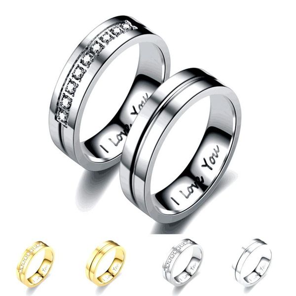 wedding rings 2021 trendy bands for women / men i love you gift gold-color stainless steel cz promise couple jewelry, Slivery;golden
wedding rings 2021 trendy bands for women / men i love you gift gold-color stainless steel cz promise couple jewelry, Slivery;golden