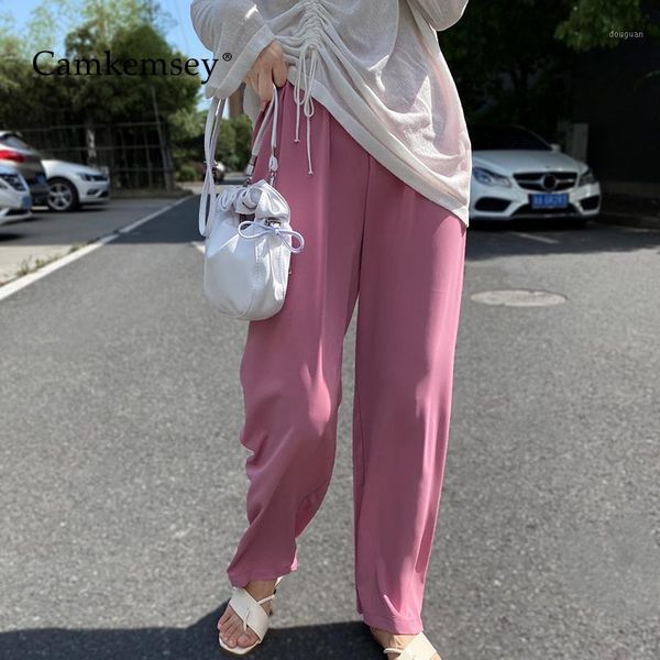 women's pants & capris camkemsey thin summer women 2021 korean solid spring elastic high waist loose straight female maxi mopping trous, Black;white
women's pants & capris camkemsey thin summer women 2021 korean solid spring elastic high waist loose straight female maxi mopping trous, Black;white