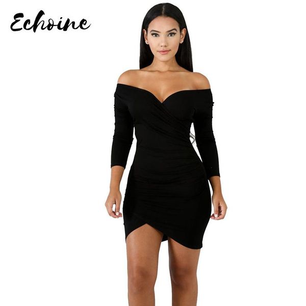 casual dresses fashion night club dress 2021 spring sloid color long sleeve v-neck black bodycon femme mini vestiods 6 colors, Black;gray
casual dresses fashion night club dress 2021 spring sloid color long sleeve v-neck black bodycon femme mini vestiods 6 colors, Black;gray