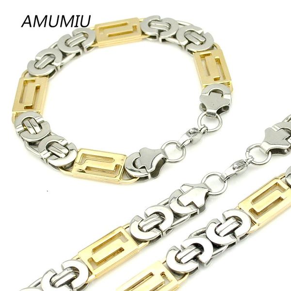 earrings & necklace amumiu cool,men's bracelet long (22cm+55cm) stainless steel byzantine jewelry set chain excellent quality,man gift, Silver
earrings & necklace amumiu cool,men's bracelet long (22cm+55cm) stainless steel byzantine jewelry set chain excellent quality,man gift, Silver