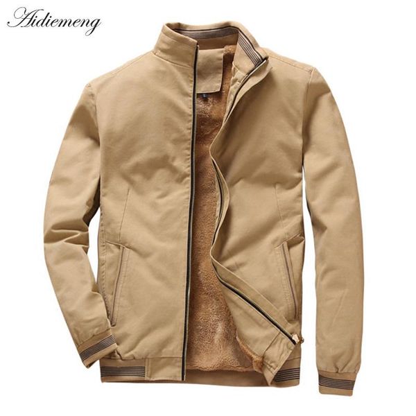 men's jackets winter fleece jacket men 2021 casual bomber windbreaker fashion cotton warm male coat for outwear, Black;brown
men's jackets winter fleece jacket men 2021 casual bomber windbreaker fashion cotton warm male coat for outwear, Black;brown