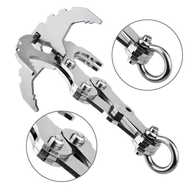 high performance gravity hook multifunctional stainless steel survival folding tackle rock climbing heavy claw flying tiger cords, slings an
high performance gravity hook multifunctional stainless steel survival folding tackle rock climbing heavy claw flying tiger cords, slings an