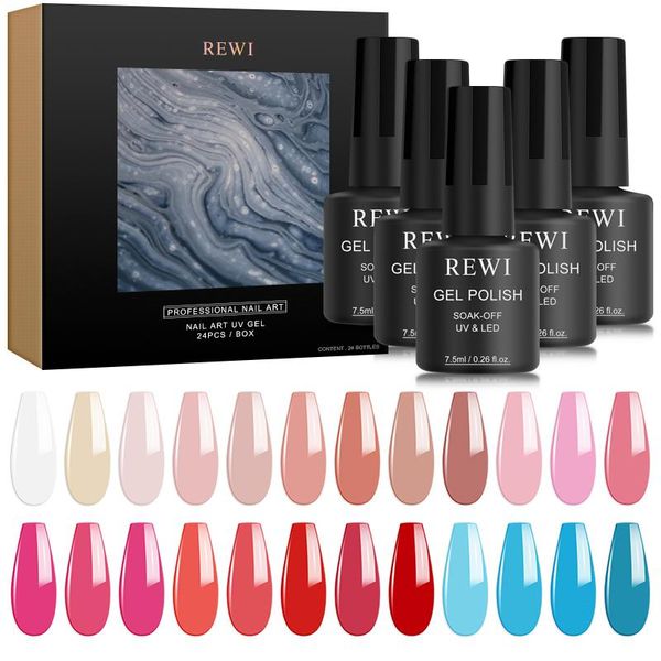 nail gel rewi in beauty care fashion easy soak off 24 colors/set glue polish, Red;pink
nail gel rewi in beauty care fashion easy soak off 24 colors/set glue polish, Red;pink