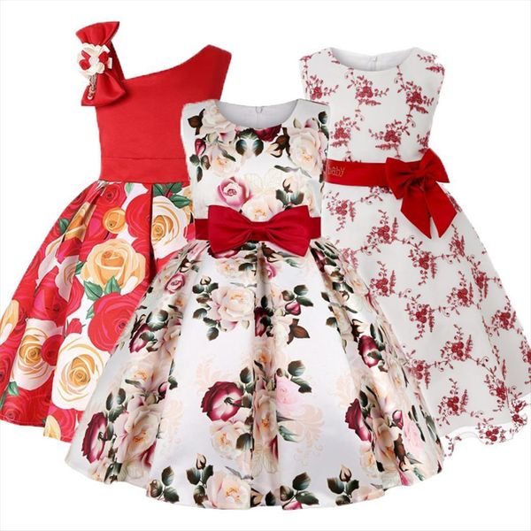 summer children printing elegant princess girl dresses kids for girls costume wedding party vestidos 2 10 age, Red;yellow
summer children printing elegant princess girl dresses kids for girls costume wedding party vestidos 2 10 age, Red;yellow