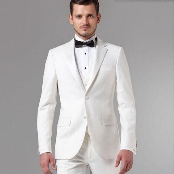 men's suits & blazers white groom tuxedos tailor made men suit latest designs groomsman wedding (jacket+pants+vest), White;black
men's suits & blazers white groom tuxedos tailor made men suit latest designs groomsman wedding (jacket+pants+vest), White;black