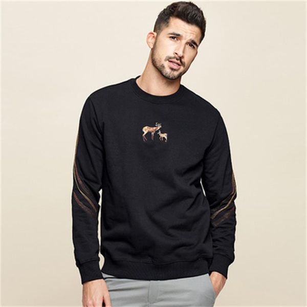 men's hoodies & sweatshirts male wei yi crewneck embroidered fashion thin personality long sleeve youth zaeu, Black
men's hoodies & sweatshirts male wei yi crewneck embroidered fashion thin personality long sleeve youth zaeu, Black