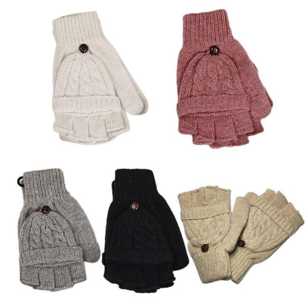 five fingers gloves womens chunky cable knit fingerless mittens winter warm solid color convertible half finger with flip cover, Blue;gray
five fingers gloves womens chunky cable knit fingerless mittens winter warm solid color convertible half finger with flip cover, Blue;gray
