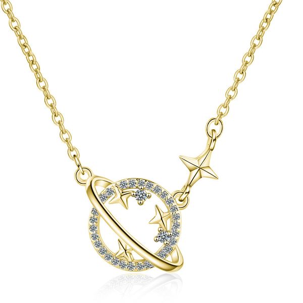 necklaces & pendants 925 sterling silver simple diamond gold planet pendant necklace women fashion wedding party jewelry accessories
necklaces & pendants 925 sterling silver simple diamond gold planet pendant necklace women fashion wedding party jewelry accessories