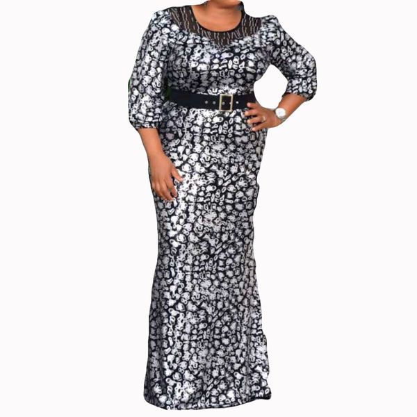 office lady temperament womens dress fashion elegant designer popular creative mermaid printing splicing net yarn round neck, White
office lady temperament womens dress fashion elegant designer popular creative mermaid printing splicing net yarn round neck, White