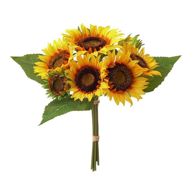 wedding bouquet simulated flowers fake silk flower 7 heads decor home artificial sunflowers decorative & wreaths
wedding bouquet simulated flowers fake silk flower 7 heads decor home artificial sunflowers decorative & wreaths