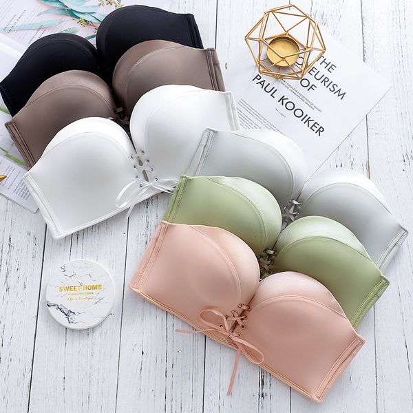 bras sets miracle lb strap second generation strapless non slip no steel ring gathered invisible bra wedding cup back underwear women, Red;black
bras sets miracle lb strap second generation strapless non slip no steel ring gathered invisible bra wedding cup back underwear women, Red;black
