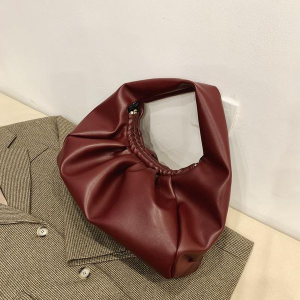 evening bags elegant female pleated armpit bag 2021 pu leather women's designer handbag vintage capacity shoulder
evening bags elegant female pleated armpit bag 2021 pu leather women's designer handbag vintage capacity shoulder