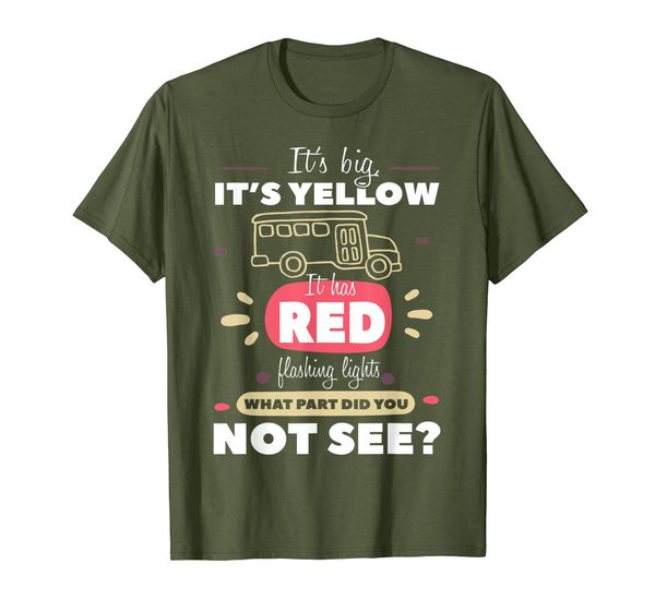 it's big it's yellow it has red flashing lights t shirt, White;black
it's big it's yellow it has red flashing lights t shirt, White;black