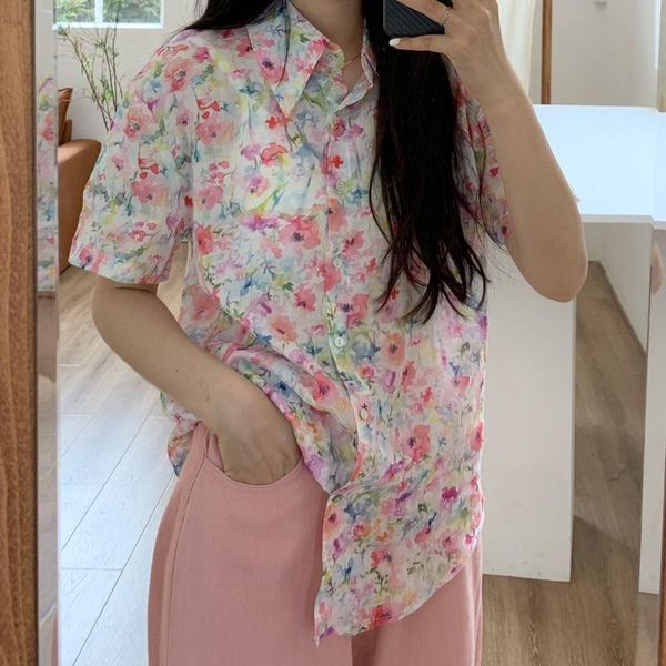 women's blouses & shirts alien kitty 2021 summer loose chic all match elegant sleeves shirt women office lady basic single breasted so, White
women's blouses & shirts alien kitty 2021 summer loose chic all match elegant sleeves shirt women office lady basic single breasted so, White