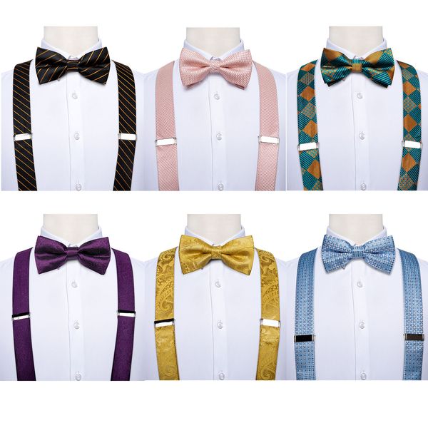 100% silk mens solid elastic suspender bow tie set fashion metal 6 clips y shape braces black gold wedding suspenders dibangu, Black;white
100% silk mens solid elastic suspender bow tie set fashion metal 6 clips y shape braces black gold wedding suspenders dibangu, Black;white