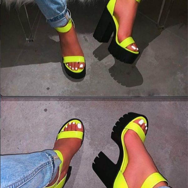 high heels women sandals open toe female thick heel platform summer shoes womens t02, Black
high heels women sandals open toe female thick heel platform summer shoes womens t02, Black