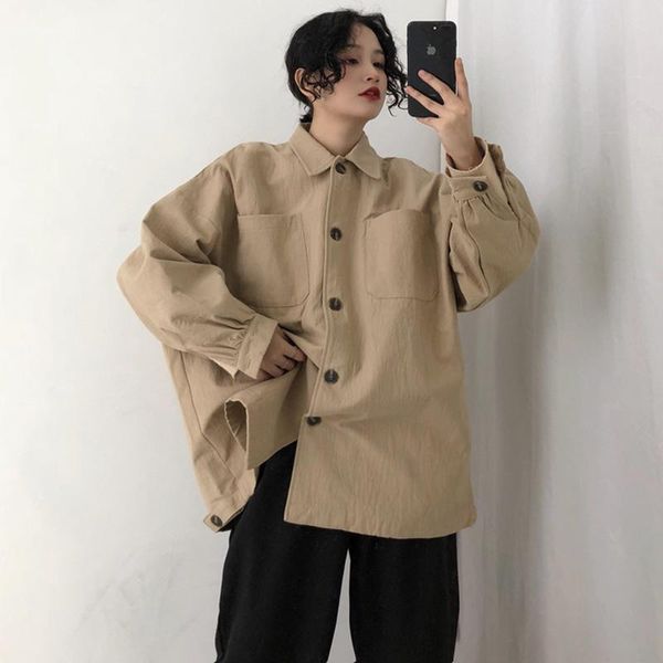 cotton linen shirts womens and blouses spring autumn lantern sleeve female shirt novel high street oversized jacket women's &, White
cotton linen shirts womens and blouses spring autumn lantern sleeve female shirt novel high street oversized jacket women's &, White
