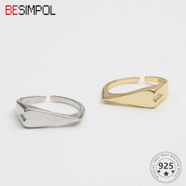 cluster rings besimpol real s925 silver heart ring female creative design geometric adjustable for women fashion luxury fine jewelry gift, Golden;silver
cluster rings besimpol real s925 silver heart ring female creative design geometric adjustable for women fashion luxury fine jewelry gift, Golden;silver