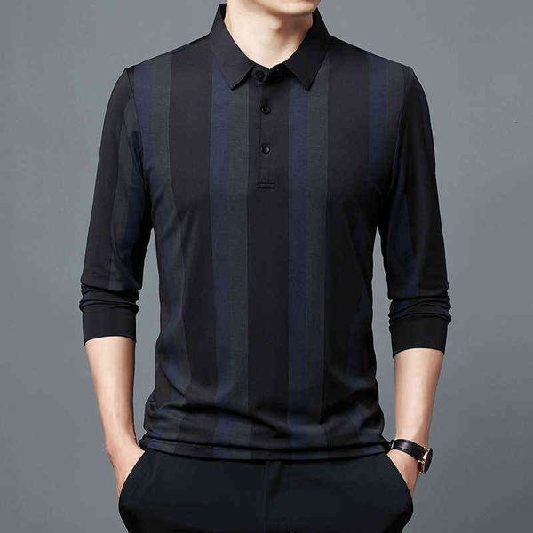 autumn quick drying busins men's casual t- long sleeve polo middle-aged and youth fashion stripe men's shirt, White;black
autumn quick drying busins men's casual t- long sleeve polo middle-aged and youth fashion stripe men's shirt, White;black