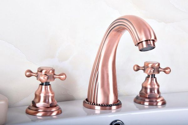antique red copper widespread bathroom basin faucet dual handle 3 holes mixer sink taps deck mounted trg079 faucets
antique red copper widespread bathroom basin faucet dual handle 3 holes mixer sink taps deck mounted trg079 faucets