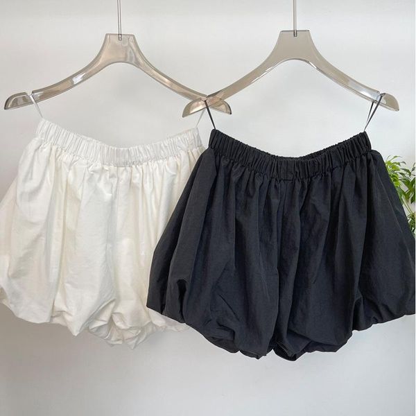 women's shorts spring and summer casual wide-leg folds flower embroidery bubble lantern bud, White;black
women's shorts spring and summer casual wide-leg folds flower embroidery bubble lantern bud, White;black
