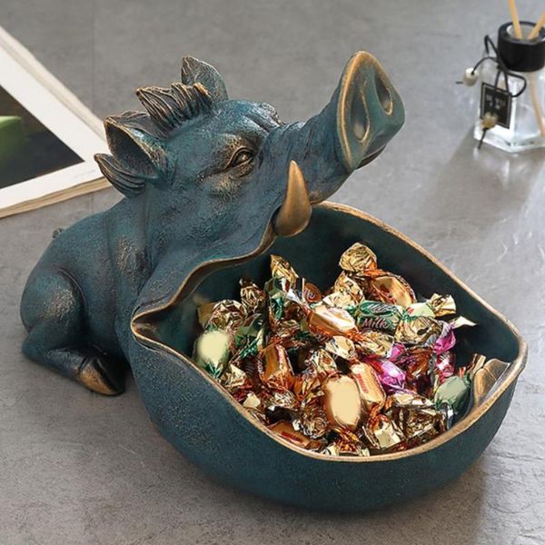 dishes & plates creative wild boar key storage bowl resin candy dish art animal with big open mouth snack jewelry holder home bedroom
dishes & plates creative wild boar key storage bowl resin candy dish art animal with big open mouth snack jewelry holder home bedroom