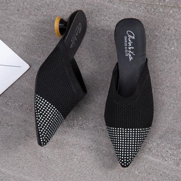 slippers knit women designer slides ladies brand mules shoes dress pointed toe low heel slipper summer sandals, Black
slippers knit women designer slides ladies brand mules shoes dress pointed toe low heel slipper summer sandals, Black