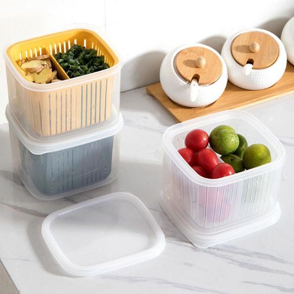 double-layer drain box nordic style kitchen ginger garlic sealed storage refrigerator vegetable fruit bottles & jars
double-layer drain box nordic style kitchen ginger garlic sealed storage refrigerator vegetable fruit bottles & jars