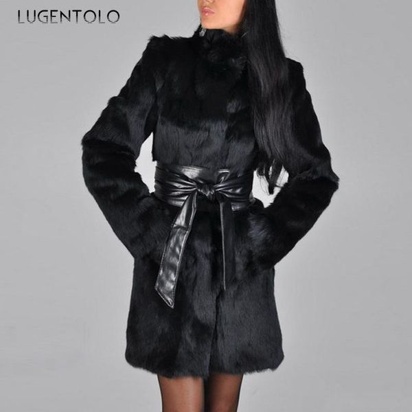 women's fur & faux elegant women autumn winter coat black casual large size high collar female adjustable waist
women's fur & faux elegant women autumn winter coat black casual large size high collar female adjustable waist