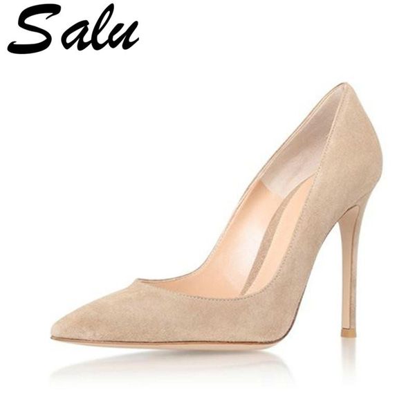 salu women pumps pointed toe super high heels high-heeled big size 34-45 spring autumn flock thin rubber sale dress shoes, Black
salu women pumps pointed toe super high heels high-heeled big size 34-45 spring autumn flock thin rubber sale dress shoes, Black