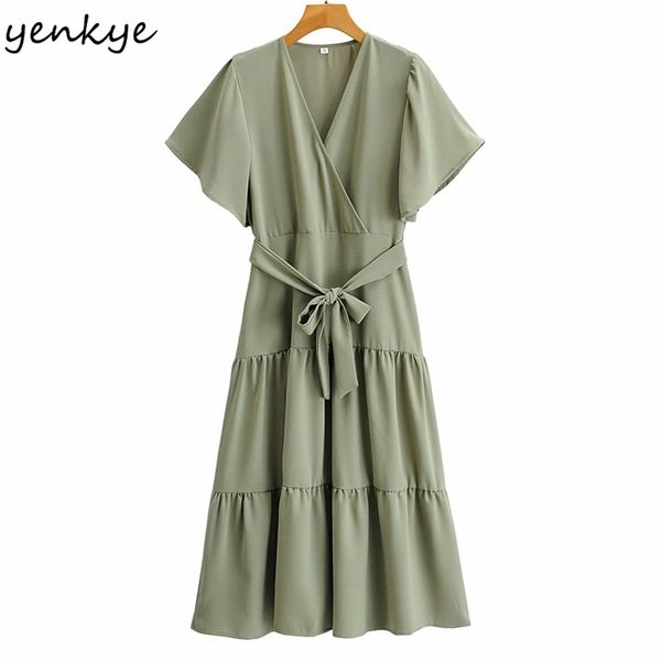 vintage solid color loose casual dress women v neck short sleeve sashes a-line long plus size summer vestido 210514, Black;gray
vintage solid color loose casual dress women v neck short sleeve sashes a-line long plus size summer vestido 210514, Black;gray