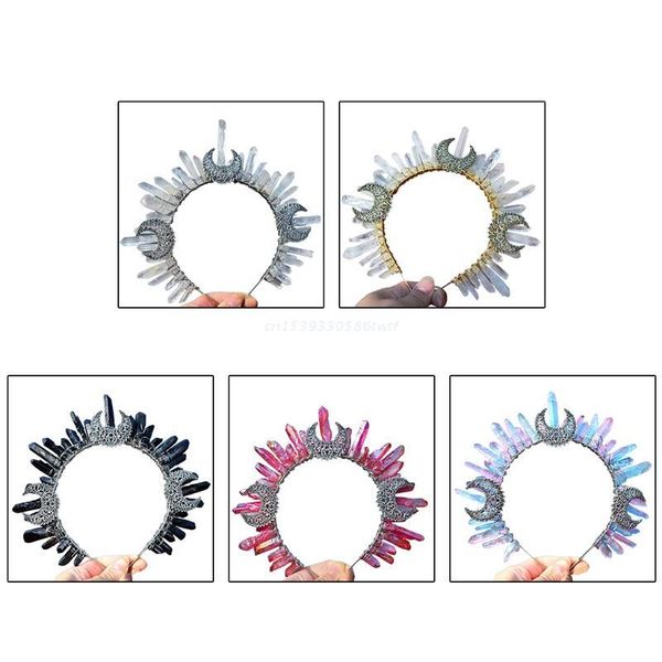 hair clips & barrettes raw crystal quartz jewelry tiara headband metal moon witch wizard crown hairband dropship, Golden;silver
hair clips & barrettes raw crystal quartz jewelry tiara headband metal moon witch wizard crown hairband dropship, Golden;silver