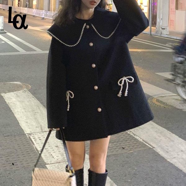 luck a black wool coat women winter warm designer trend female bow patchwork high street outwear coats and jackets women's & blends
luck a black wool coat women winter warm designer trend female bow patchwork high street outwear coats and jackets women's & blends