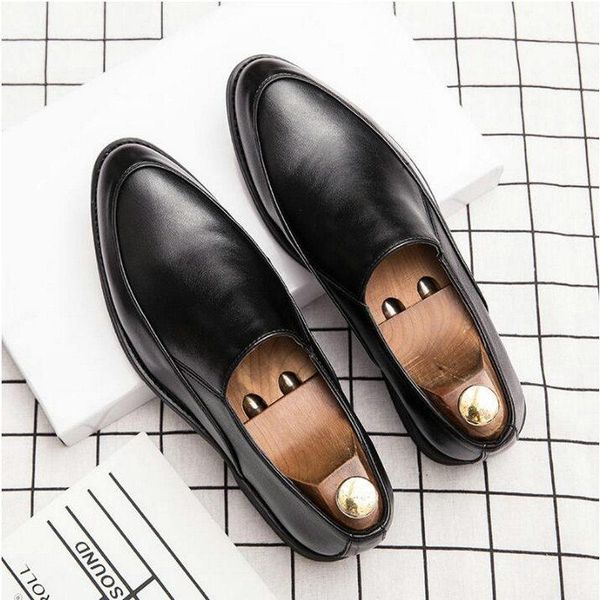 dress shoes men's fashion leather designer men formal flat slip-on loafers party business a53-80, Black
dress shoes men's fashion leather designer men formal flat slip-on loafers party business a53-80, Black