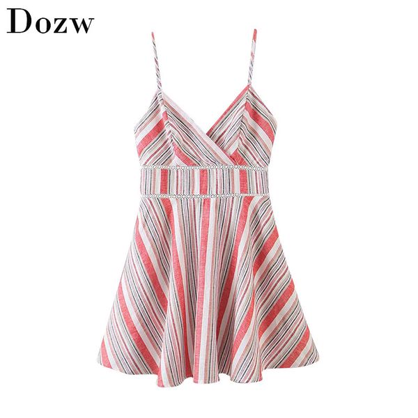 fashion a line striped dress women lace patchwork spaghetti strap party dress sleeveless backless casual mini dresses 210414, Black;gray
fashion a line striped dress women lace patchwork spaghetti strap party dress sleeveless backless casual mini dresses 210414, Black;gray