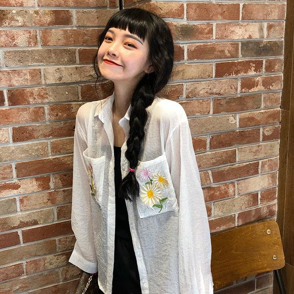 women's blouses & shirts ulzzang japanese kawaii ladies vintage corrugated embroidered shirt female korean harajuku cute clothes for wo, White
women's blouses & shirts ulzzang japanese kawaii ladies vintage corrugated embroidered shirt female korean harajuku cute clothes for wo, White