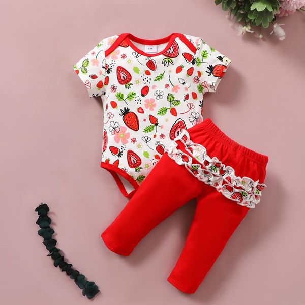 clothing sets infant baby girls outfits born clothes fruit print romper bodysuit +ruffles pants for summer little set, White
clothing sets infant baby girls outfits born clothes fruit print romper bodysuit +ruffles pants for summer little set, White