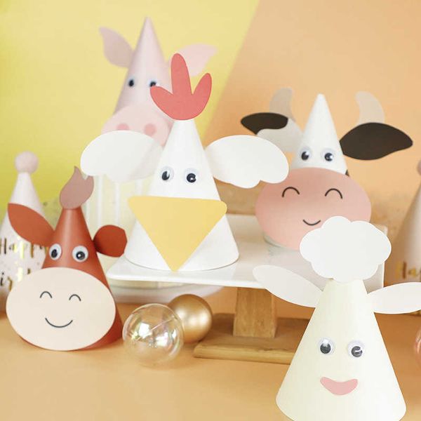5pcs farm animals paper hat diy birthday party decor kids children props for outdoor activiti rabbit sheep chick conical cap
5pcs farm animals paper hat diy birthday party decor kids children props for outdoor activiti rabbit sheep chick conical cap