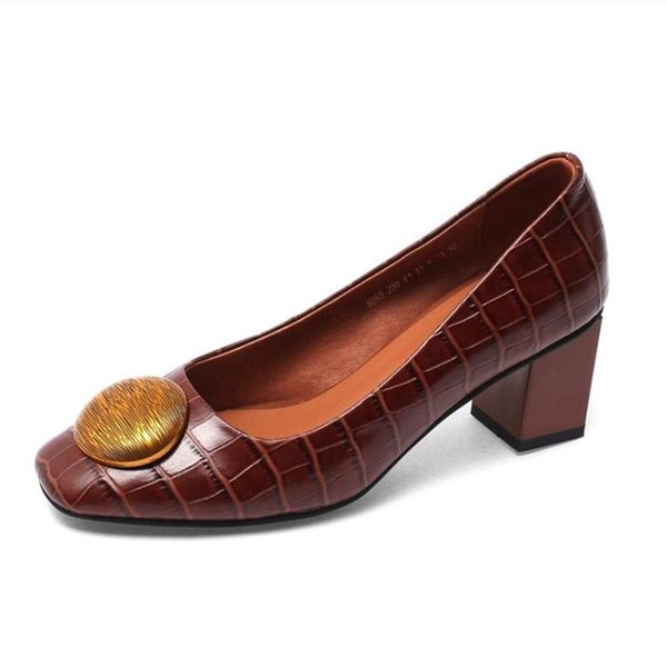 dress shoes lovexss 2021 spring genuine leather pumps med square heel pointed toe metal decoration casual office lady work, Black
dress shoes lovexss 2021 spring genuine leather pumps med square heel pointed toe metal decoration casual office lady work, Black