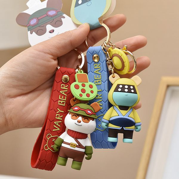 cartoon soft rubber bear hero & alliance game peripheral series men's and women's universal key chain a1, Silver
cartoon soft rubber bear hero & alliance game peripheral series men's and women's universal key chain a1, Silver