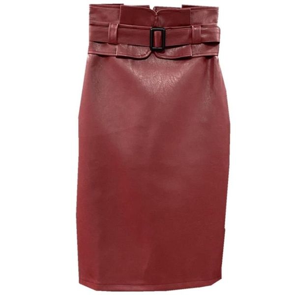 women autumn elegant pu split skirts girls solid color high waist patchwork bud office lady, Black
women autumn elegant pu split skirts girls solid color high waist patchwork bud office lady, Black